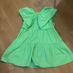 Zara Kids Casual Dress in Bright Green